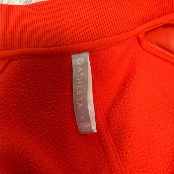 Athleta Coral Satin Track Jacket Size Small - Picture 6 of 6